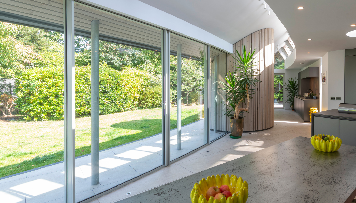 Curved sliding doors in Edinburgh